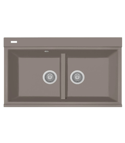EVIER DE CUISINE EN QUARTZ MICRO ULTRAGRANIT 2 BAC 860*510mm - 90cm LUX ARGAN  