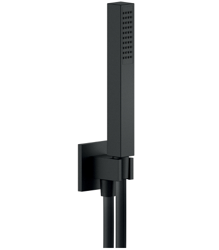 SET DE DOUCHE, SET DE DOUCHE AVEC PRISE D'EAU Prise d'eau ø 1/2” Support douchette fixe Douchette à 1 jet et flexible 150 cm