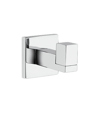 Porte peignoir chrome carre 