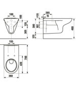 CUVETTE SUSPENDUE DEEP 50/70 POUR HANDICAPE BLANC 