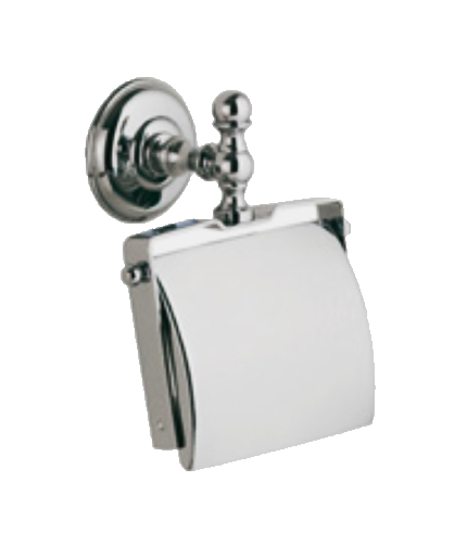 PORTE PAPIER AVEC COUVERCLE BRONZE SATINEE