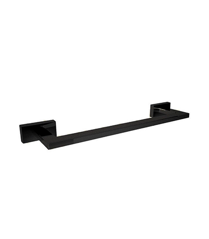 Porte serviette 45cm noir matte  carre 