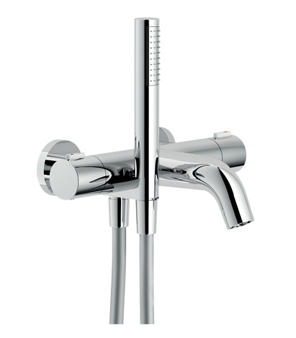 BAIN-DOUCHE, MITIGEUR THERMOSTATIQUE MURAL COMPLET