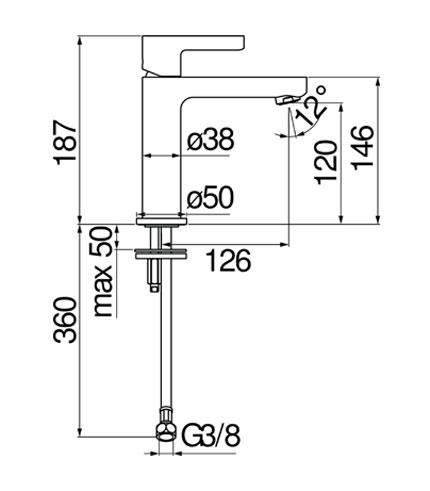 LAVABO, MITIGEUR MONOCOMMANDE