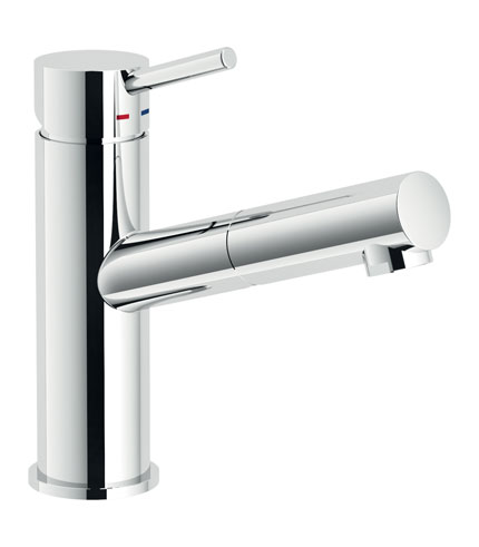 LAVABO, MITIGEUR MONOCOMMANDE AVEC DOUCHETTE EXTRACTIBLE
