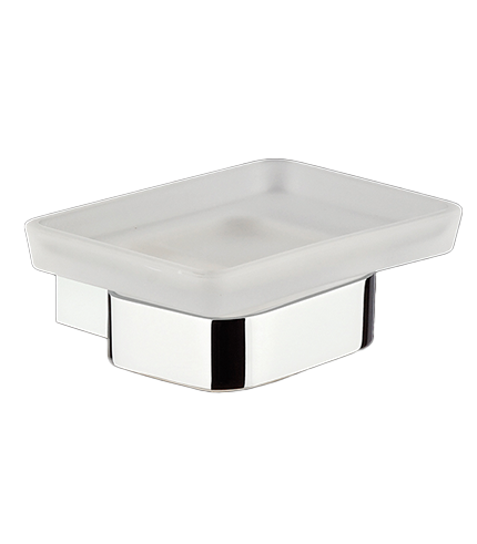 porte savon chrome carre
