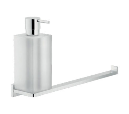 ACCESSOIRE, DISTRIBUTEUR DE SAVON AVEC PORTE-SERVIETTES/SSCR