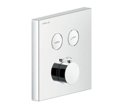 DOUCHE, FAÇADE POUR THERMOSTATIQUE 2 SORTIES