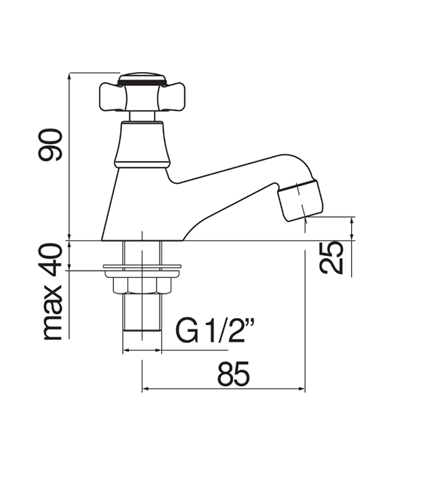 LAVABO, ROBINET EAU FROIDE